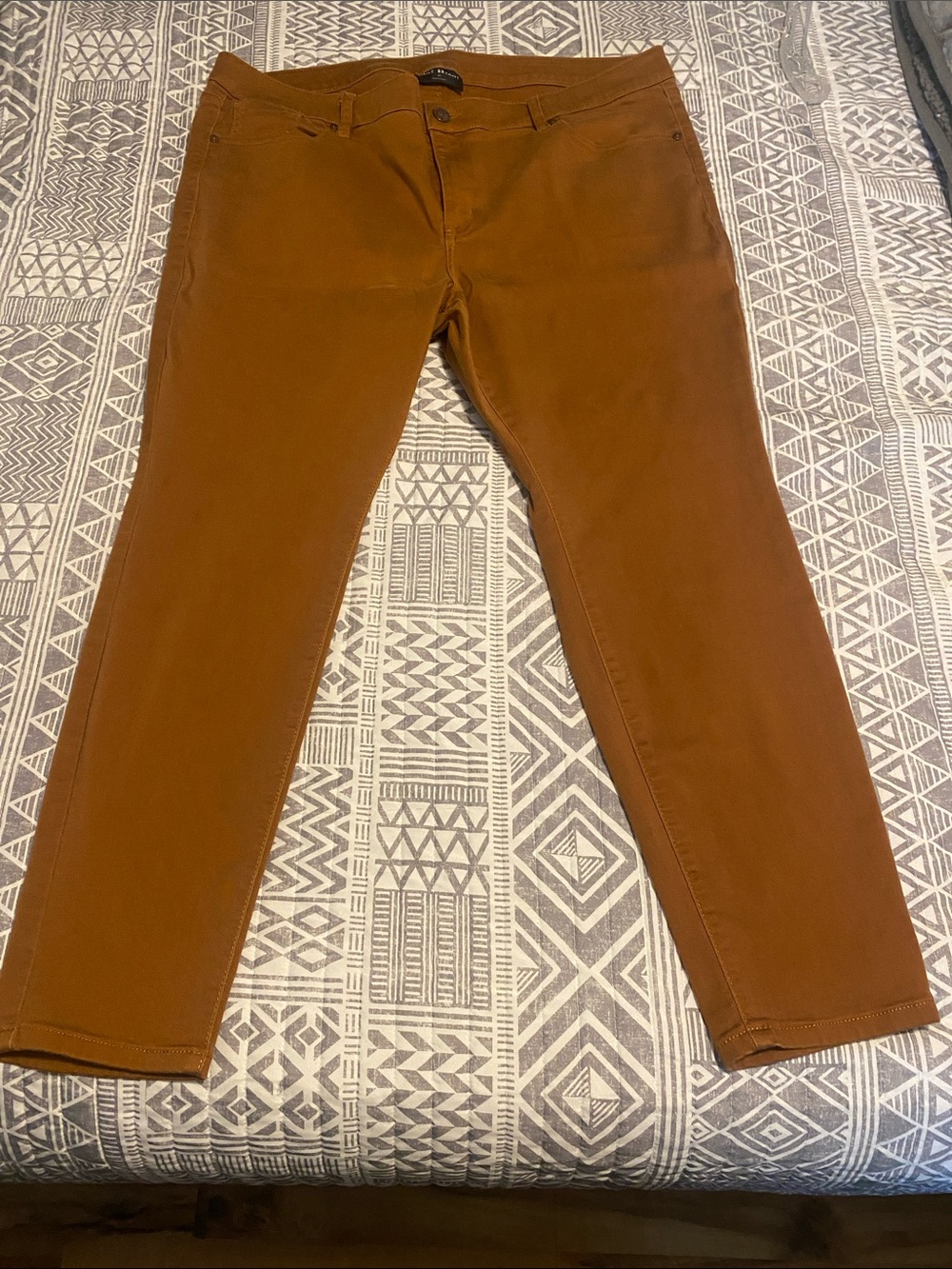 Toffee Brown Slim Pants